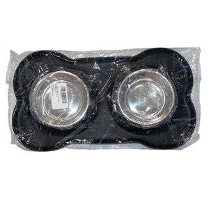 🌟NEW🌟 No Spill No Skid Resistant Stainless Steel Dog Bowl Set with Mat